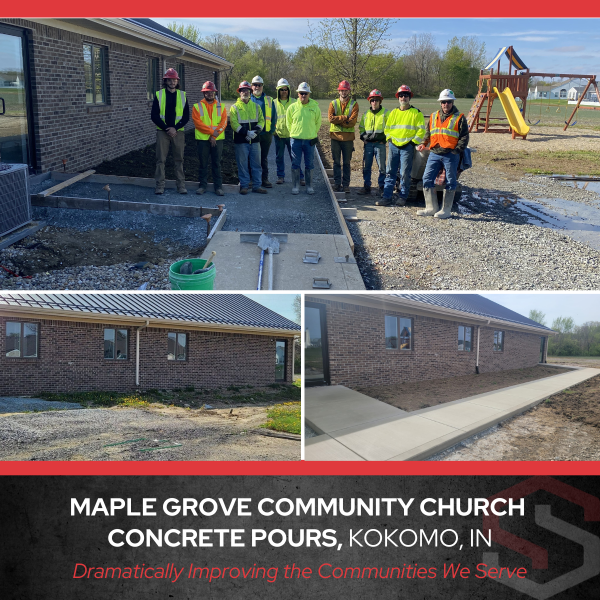 Maple Grove Community Church Concrete Pours