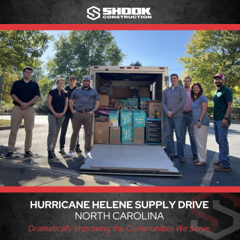 Hurricane Helene Supply Drive Graphic